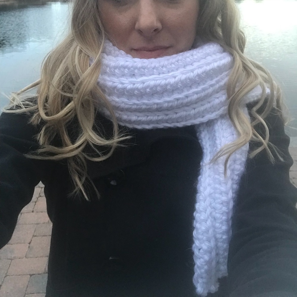 Hand crocheted scarf